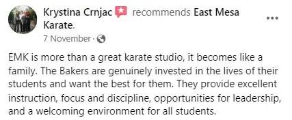 Martial Arts School | East Mesa Karate